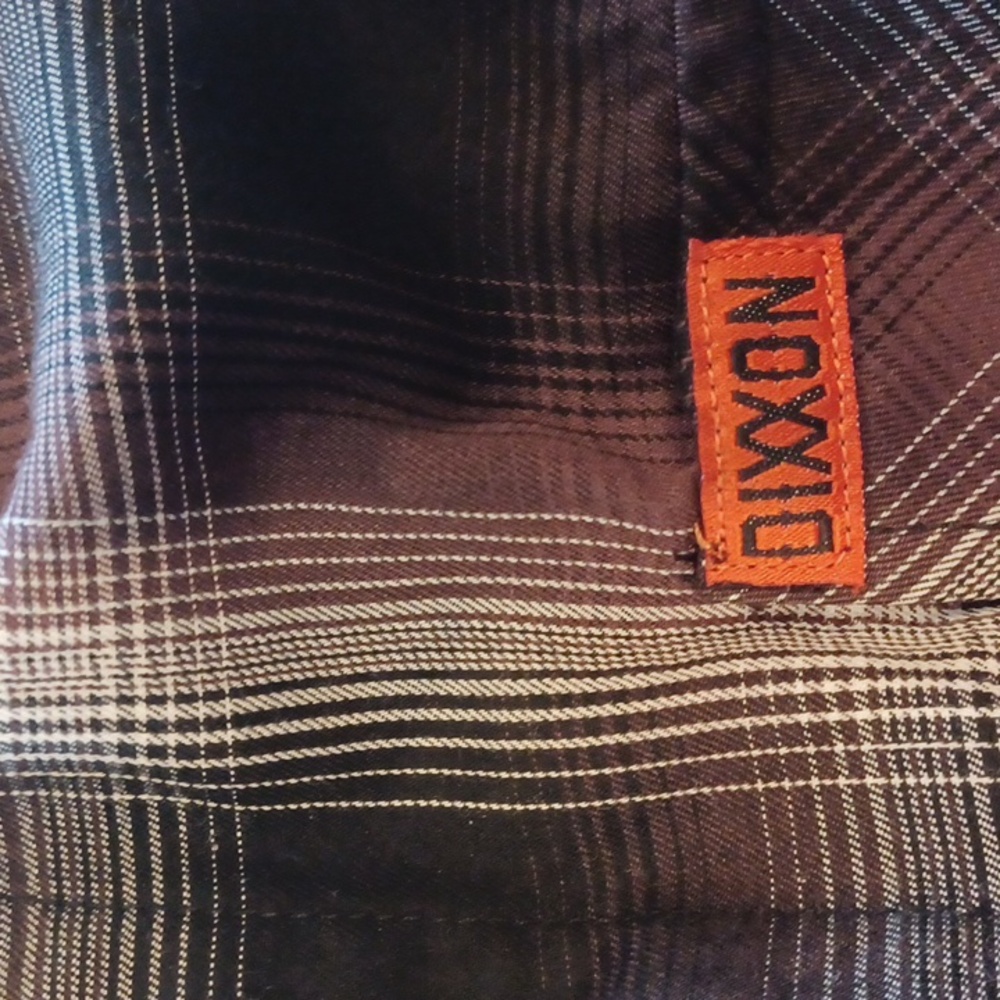 DIXXON Flannel Co Guerrero Plaid Button Up Shirt SZ M Brown Bamboo - Picture 6 of 16
